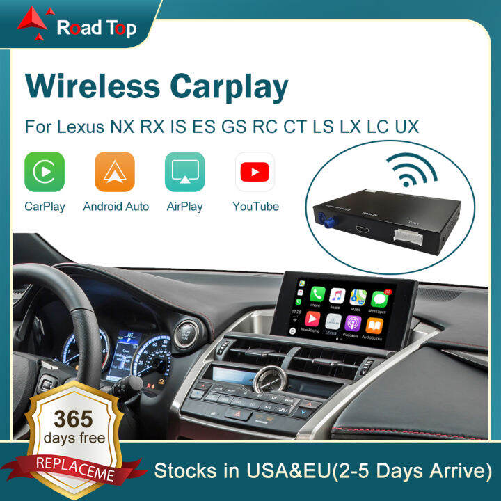 Apple Wireless CarPlay Android Auto for Lexus NX RX IS ES GS RC CT LS