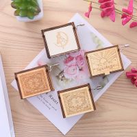 Wooden music box decoration classical carving diy hand-cranked music box custom boutique toy