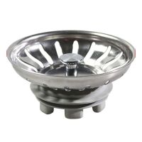 1PCS Kitchen Sink Strainer 79.3MM Stainless Steel Filter Drain Catcher Sink Basket To Collect Garbage Hair Colanders Drain Valve