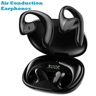 ZZOOI Open-Ear Stereo Running Bluetooth Headphones Air Conduction Quality Sound Wireless Outdoor Sports Earphones Ear Hook Headsets