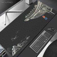 การออกแบบความงามสีดำ Mausepad Gamer พรมสำนักงานแป้นพิมพ์เครื่องกลแผ่นตารางแผ่นรองเมาส์ บริษัท พีซีเมาท์ตกแต่ง 900x400