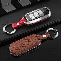 ✓❐ Car Key Case Key Cover Protection for Mazda 2 3 5 6 2017 CX-4 CX-5 CX-7 CX-9 CX-3 CX 5 Car Styling Car Accessories Keyring