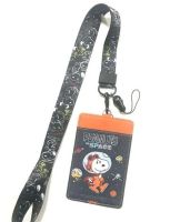 SNOOPY SPACE สายคล้องคอ สายคล้องบัตร ที่ใส่บัตร ซองใส่บัตร ที่ใส่บัตร พร้อมสายคล้องคอ ลาย SNOOPY งานดี สวยงาม สำหรับ บัตร 6x8 cm (body 7x11cm) สวย BY 8118 SHOP