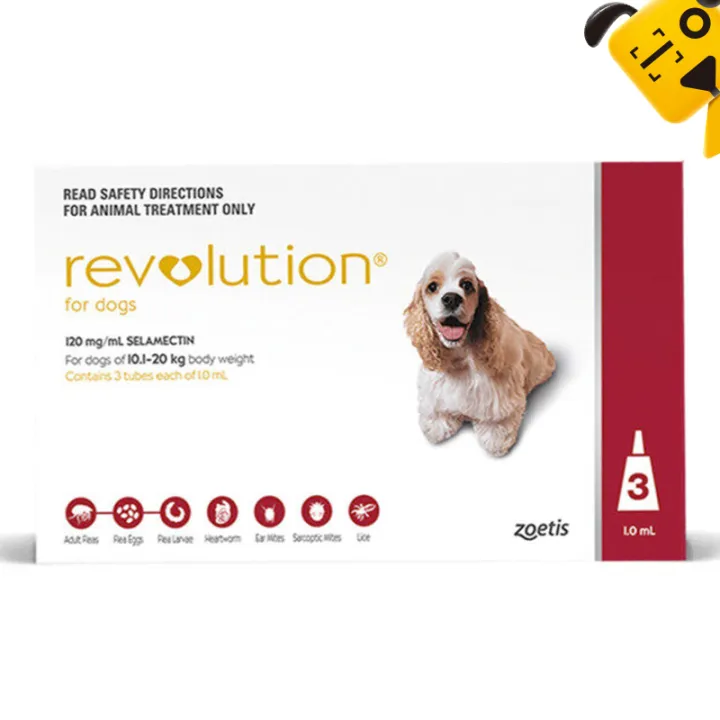 Revolution Control Fleas Ticks Prevent Heartworm for Dog Cat 1Tubes