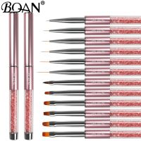 BQAN 15mm Liner Nail Art Brush Hand Draw Tips Drawing Line Painting Pen Tools Manicure Nail Art Brush Decoration Gel Brush Artist Brushes Tools