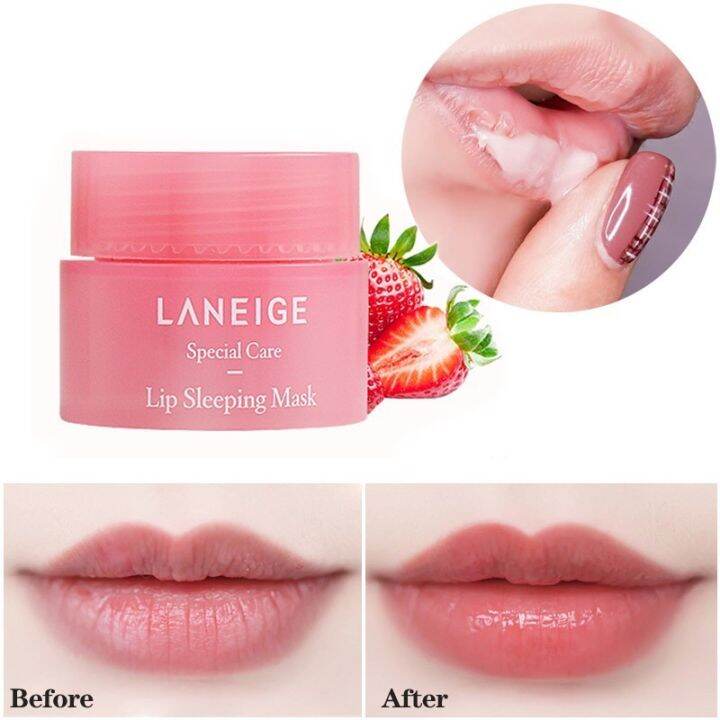 รุ่นใหม่ Laneige Lip Sleeping Mask ลิปลาเนจ ลิปมาส์กปาก สลิปปิ้ง มาสก์