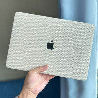 แล็ปท็อปบางเฉียบลายหนังทอ PU เคลือบด้านคุณภาพสูงปกป้องเคสสำหรับ Macbook M2 13นิ้ว A2941 A2681เรตินา13โปร A2289แล็ปท็อป A2338