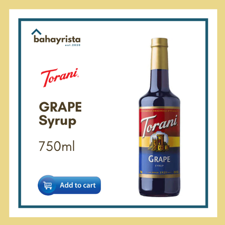 Torani Grape Syrup 750ml Lazada PH