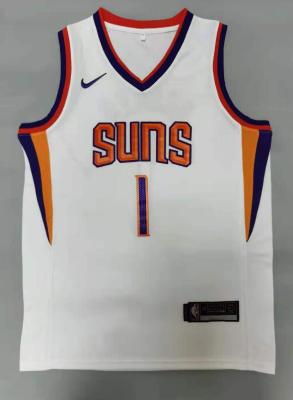 Ready Stock 22/23 Top Quality Mens 1 Devin Booker Phoenix Suns Basketball 2020/21 Swingman Jersey - White