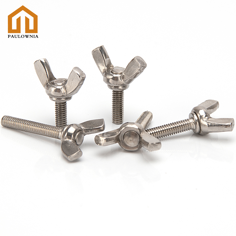 M6 M8 M10 Butterfly Bolt Wing Nuts Claw Screw Thumb Stainless Steel Male 