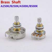 【Made in Korea】Alpha Brass Shaft  Potentiometer(POT) For Electric Guitar Bass A250K/B250K/A500K/B500K Guitar Bass Accessories