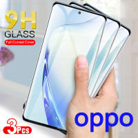 3ชิ้น ฟิล์มกระจกนิรภัย  Oppo Reno 10 5G/10 Pro + Reno 8T Find X6 Pro X5ป้องกันลายนิ้วมือฟิล์มป้องกันหน้าจอเต็มรูปแบบ