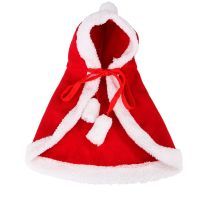 ZZOOI Cat Costume Santa Cosplay Funny Transformed Cat/Dog Pet Christmas Cape Dress Up Clothes Red Scarf  Cloak Props Decor New