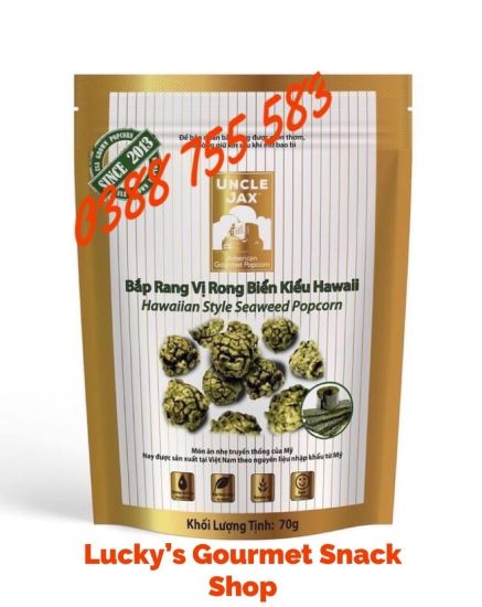 Combo giá sốc 5 gói bắp rang uncle jax vị caramel 80g, hỗn hợp 60g - ảnh sản phẩm 5