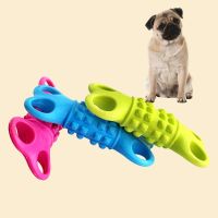 Pets Dog Toys Cute Bone Shape Plastic Molars Squeeze Funny Interective Chew Bite Toy Durability Bite Toys