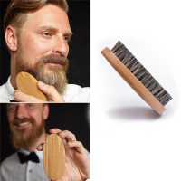 Natural Boar Bristle Beard Brush for Men Bamboo Face Massage That Works Wonders To Comb Beards and Mustache Drop Shipping