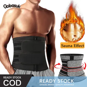 Men Fat Burner Sweat Sauna Belt Tummy Control Body Shaper Waist Trainer  Cincher