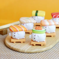 Blind Box Toys MOLANG Rabbit Mini Sushi-shaped Bunny Decompression Kawaii Action Figure Toys Guess Bag Cute Doll for Girls Gift