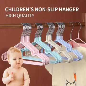 10pcs Children's Clothes Hangers, Baby Clothes Drying Rack, Infant & Toddler  Clothing Holder With Non-slip Design For Home Use