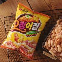 Nongshim cuttlefish flavored snack ขนมรสปลาหมึกย่างอบเนย