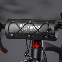 WEST BIKING Bike Handlebar Bag Large Capacity Frame Front Tube Cycling Bag Waterproof Phone Repair Tool Holder Cycling Equipment