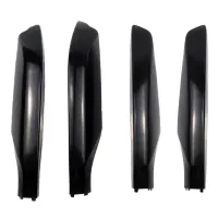 4Pcs/Set Black ABS Car Roof Rack Cover Rail End Shell Protect for Prado FJ150 2010-2019