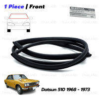 iBarod คิ้วยาง ยางขอบกระจกหน้า 1ชิ้น สีดำด้าน สำหรับ Nissan/Datsun 1600 Bluebird 510 4D Sedan ปี 1968-1973