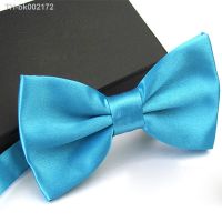 ☸◙ Men Ties Fashionable Butterfly Party Business Wedding Bow Tie Candy Solid Color Female Male Bowknot Accessories Formal Bowtie