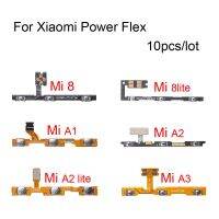 10Pcs/Lot Power Button Ket Flex For Suitable For Xiaomi 6 8 9 A1 A2 A3  8Lite 9T Pro Pocophone F1 Volume Side On/Off Button Flex Replacement