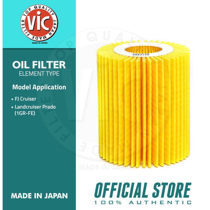 VIC Oil Filter Element Type O116 for Toyota FJ Cruiser, Landcruiser