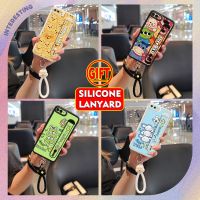 Soft shell Anti drop airbag Phone Case For iPhone 7Plus/8Plus Wrist strap texture interest cartoon support lovely trend