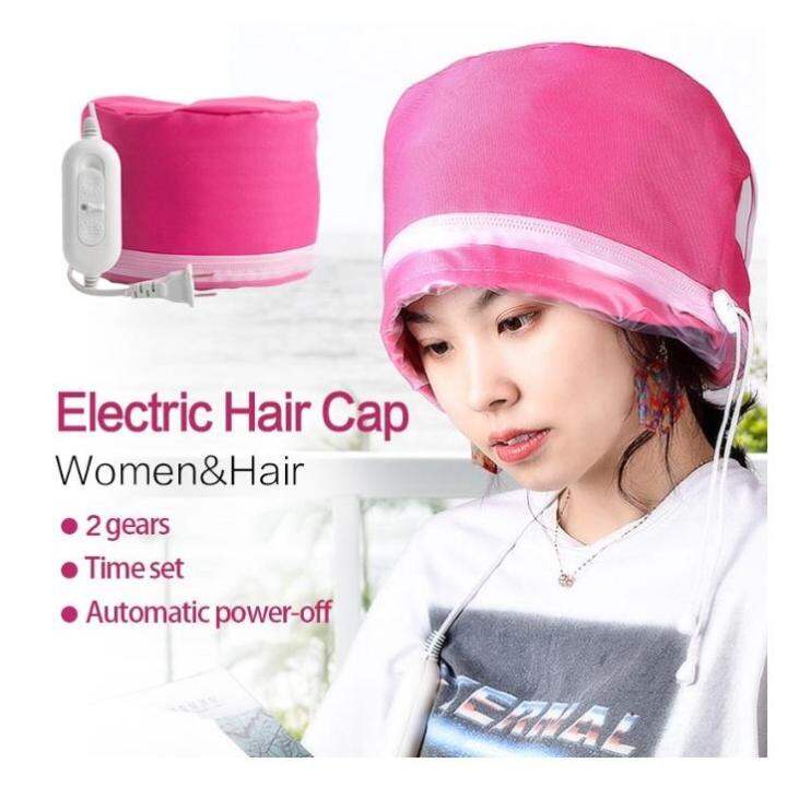 Electric Heating Hair Steamer Cap Hat Styling Beauty Care Thermal