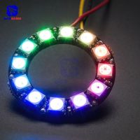 Diymore 12บิตวง RGB LED WS2812B WS2812 5050 RGB โมดูลควบคุมไดรเวอร์แบบผสมผสานจุดสำหรับ Arduino