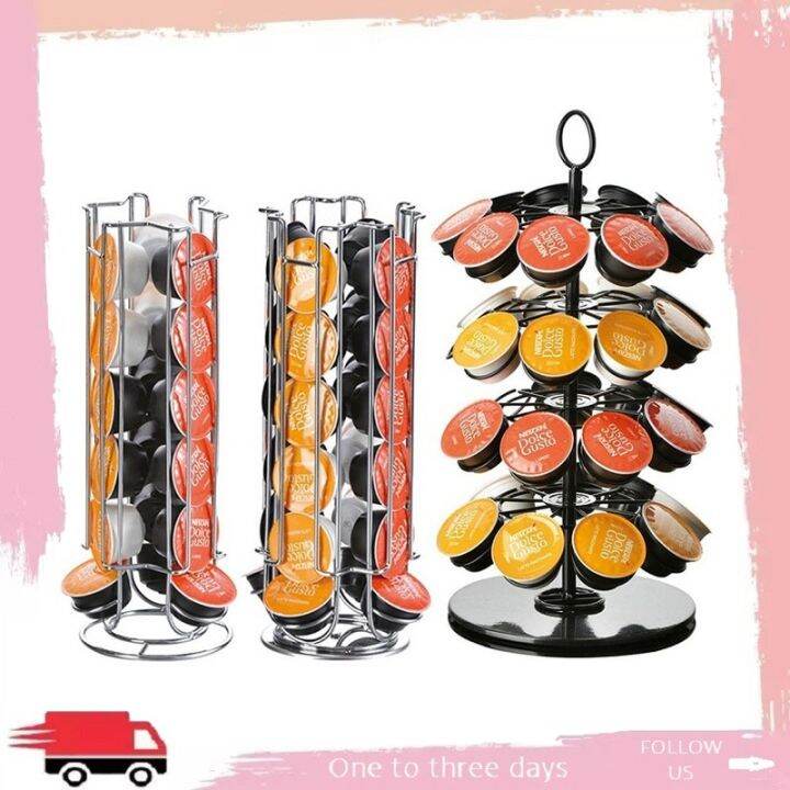Coffee Capsule Holder Stand Tower Rack Nescafe Dolce Gusto Iron Plating