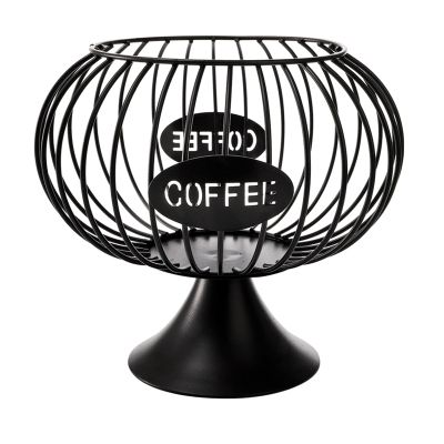 Hollowed Coffee Capsule Storage Basket Coffee Pod Holder Kitchen Storage Basket Organizer for Home Cafe Hotel