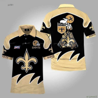 NEW นิวออร์ลีนส์เซนต์สแฟนพรีเมี่ยมเสื้อโปโลผู้ชายรหัสปกติ S-5xl Summer 2023 ใหม่ยอดนิยม{prerequisite】 high-quality