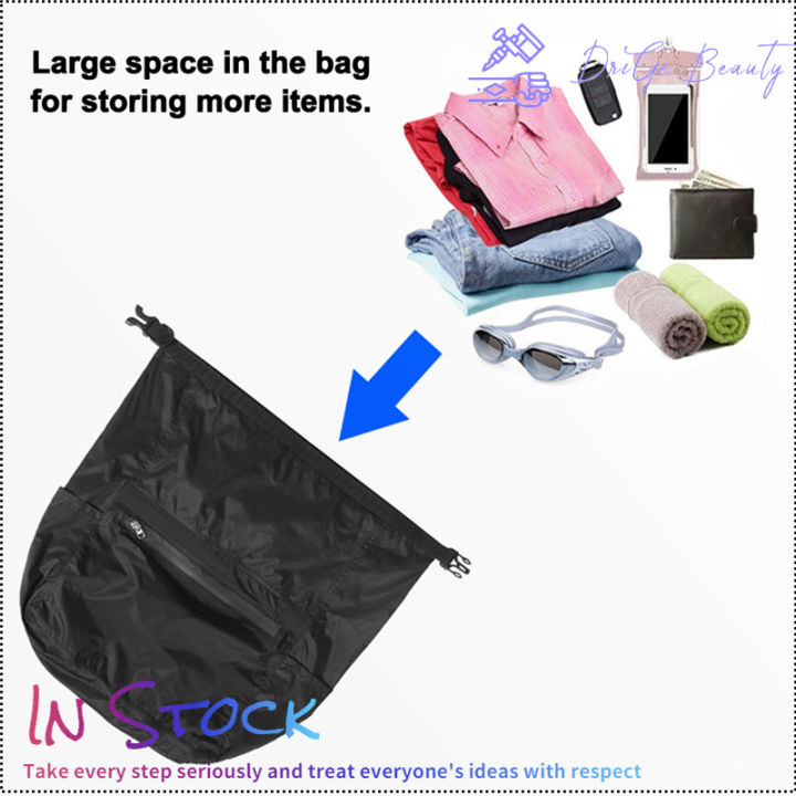 กระเป๋าสะพายกันน้ำสำหรับผู้หญิงผู้ชาย-กระเป๋าเป้ปีนเขากลางแจ้ง15l-สามารถพับเก็บได้น้ำหนักเบาจุได้เยอะสำหรับตั้งแคมป์