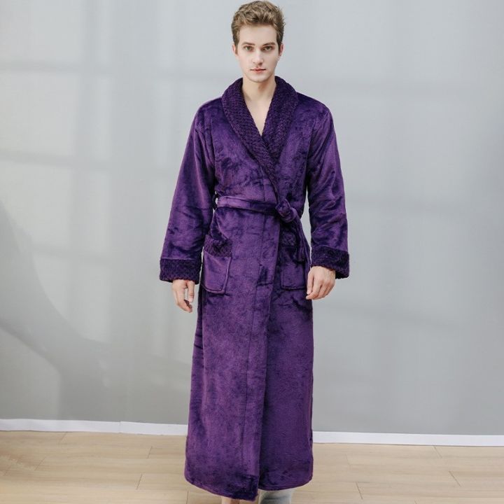 cw-ladies-nightgown-men-39-s-loungewear-coral-thicker-couple-bathrobe-warm-sleepwear