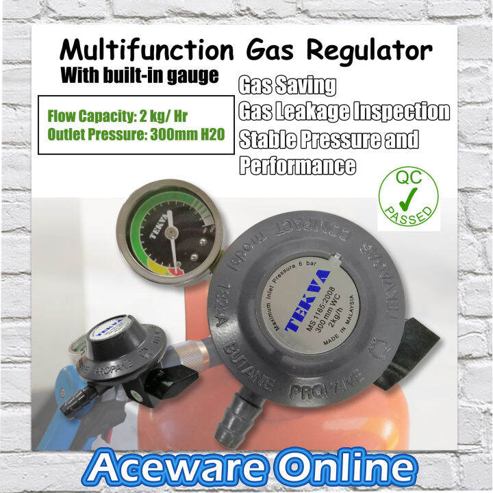 Multifunction Gas Regulator With Pressure Gauge/Low Pressure Gas