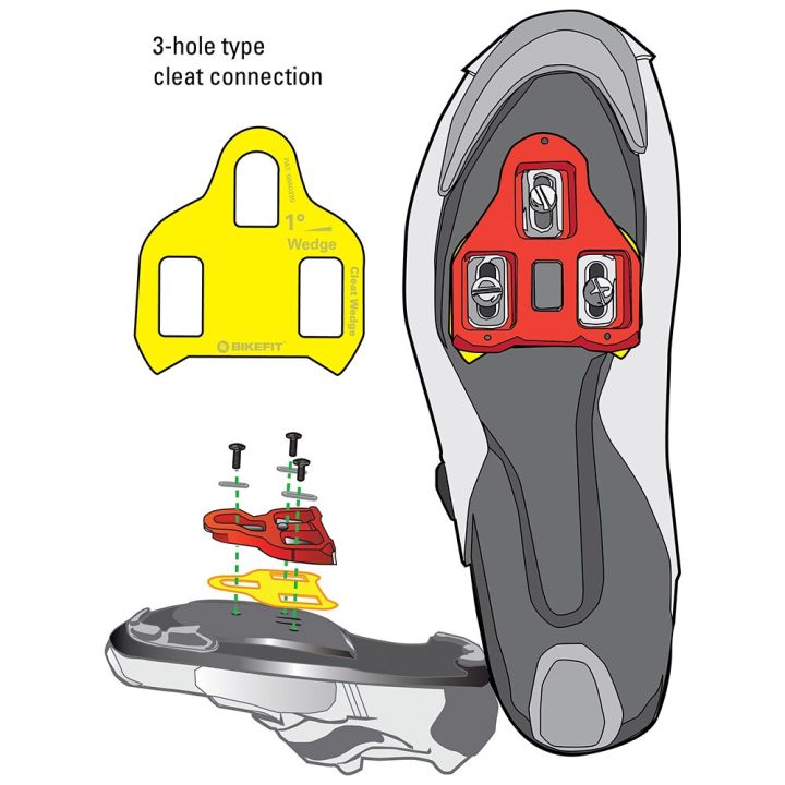 bikefit-cleat-wedges-สำหรับถนนชิมาโน-spd-sl-amp-mtb-spd-atac-speedplay-crank-bros-cleats-8ชิ้น-แพ็คจักรยาน