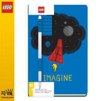 IQ LEGO® 2.0 Stationery Hardcover Notebook / Journal with Gel Pen Set, 3 Colors Available, 14.2 x 21.4 cm, Premium Thick Paper, Perfect for School, Office or Home (Imagine)