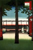 ศิลปะภูมิทัศน์ญี่ปุ่น Hiroshige Kanda Konya Cho ภาพพิมพ์ศิลปะโปสเตอร์ผ้าไหม0726