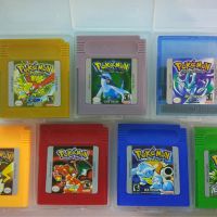 ตลับเกม Pokemon Series 16บิต GBC คลาสสิกสำหรับคอนโซลวิดีโอตลับเกมของขวัญเวอร์ชันภาษาอังกฤษ