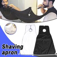 1pc Beard Catcher Cape Bib Mirror Suction Cup Apron Hair Shave Beard Catcher Clean Care Waterproof Floral Cloth With Two Suctio Aprons