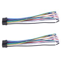 2X Car Cd Radio Audio Stereo Standard Harness Connector Wire Adapter Plug Cable for Alpine 9887