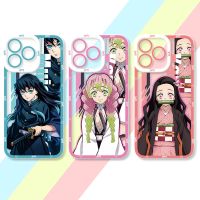 Anime Demon Slayer Phone Case for iPhone 14 Pro Max 11 13 12 Mini XR XS X 8 7 6 6S Plus SE 2020 Clear Soft Silicone Cover Fundas  Screen Protectors