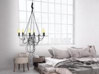 Dento โคมไฟแขวนเพดาน รุ่น SPAGHETTI โคมไฟระย้า (Chandelier) 6xE14 สีใส #MD6081-6B