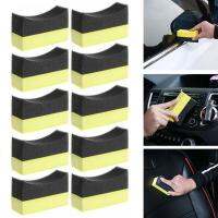 10 Pcs Car Professional Tyre Tire Dressing Applicator Foam Sponge Pad Wholesale Curved V2C7 Adhesives Tape