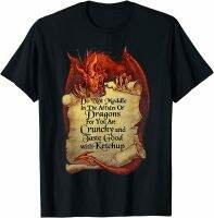 JHPKJDo Not Meddle In The Affairs Of Dragons For You Are Crunchy T-Shirt 4XL 5XL 6XL