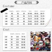 Anime Demon Slayer Cosplay Tanjirou Nezuko Zenitsu Giyuu Shinobu Kids Costume Coat Jacket Kimetsu No Yaiba Halloween Uni